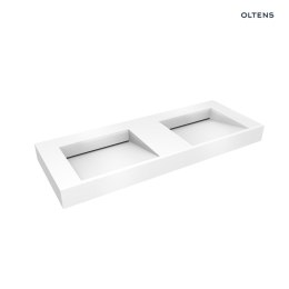 Stila Oltens Stila umywalka 120x45 cm ścienna LavaForm biały połysk 40004000