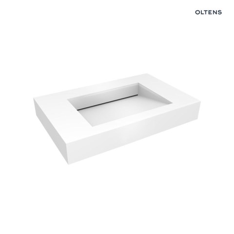 Stila Oltens Stila umywalka 90x45 cm ścienna LavaForm biały połysk 40002000