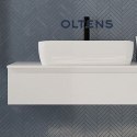 Vernal Oltens Vernal blat 100 cm naszafkowy slim biały połysk 63006000