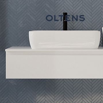 Vernal Oltens Vernal blat 100 cm naszafkowy slim biały połysk 63006000
