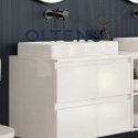 Vernal Oltens Vernal blat 180 cm naszafkowy slim biały połysk 63009000