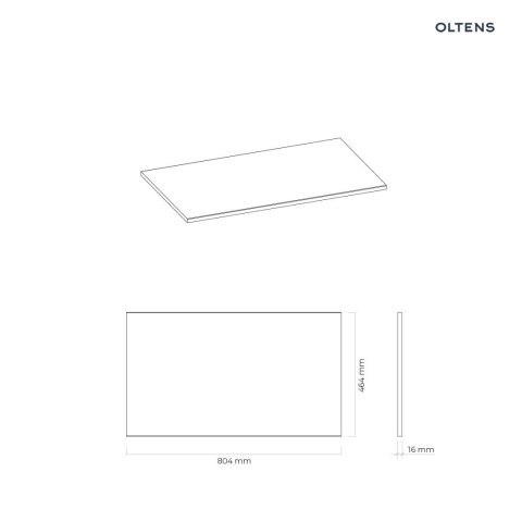 Vernal Oltens Vernal blat 80 cm naszafkowy slim dąb 63017060