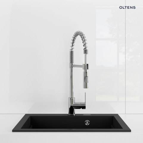 Duf Oltens Duf bateria kuchenna stojąca z wyciąganą wylewką chrom 35203100