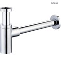 Hervik Oltens Hervik syfon umywalkowy mosiężny okrągły chrom 02602100