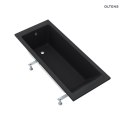 Langfoss Oltens Langfoss wanna prostokątna 140x70 akrylowa czarny mat 10001300