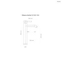 Molle Oltens Molle bateria umywalkowa stojąca wysoka chrom 32500100