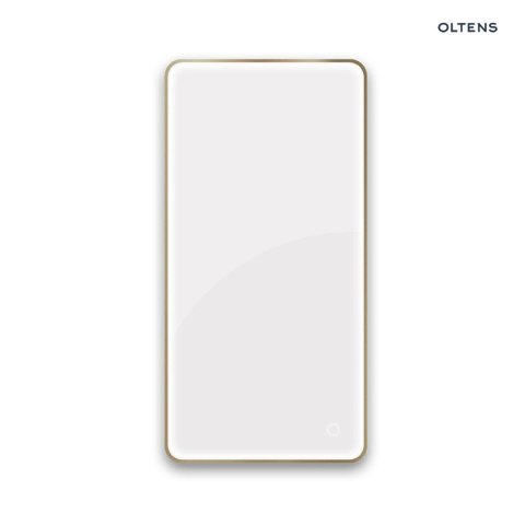 Nordlis Oltens Nordlis lustro 60x120 cm prostokątne z oświetleniem od tyłu z matą grzewczą mosiądz szczotkowany 64121510