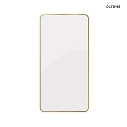 Nordlis Oltens Nordlis lustro 60x120 cm prostokątne z oświetleniem z przodu z matą grzewczą mosiądz szczotkowany 64118510
