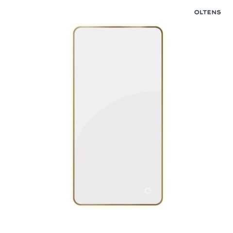 Nordlis Oltens Nordlis lustro 60x120 cm prostokątne z oświetleniem z przodu z matą grzewczą mosiądz szczotkowany 64118510