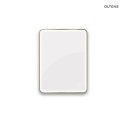 Nordlis Oltens Nordlis lustro 60x80 cm prostokątne z oświetleniem od tyłu z matą grzewczą mosiądz szczotkowany 64119510