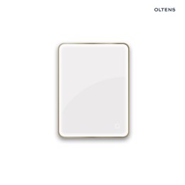 Nordlis Oltens Nordlis lustro 60x80 cm prostokątne z oświetleniem od tyłu z matą grzewczą mosiądz szczotkowany 64119510