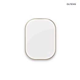 Nordlis Oltens Nordlis lustro 60x80 cm prostokątne z oświetleniem od tyłu z matą grzewczą mosiądz szczotkowany 64126510