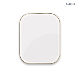 Nordlis Oltens Nordlis lustro 80x100 cm prostokątne z oświetleniem od tyłu z matą grzewczą mosiądz szczotkowany 64127510