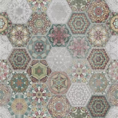STARGRES Pp PATCHWORK HEXAGON COLOUR Rett. 60x60 g.2 SG