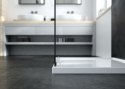 Superior Oltens Superior brodzik 100x80 cm prostokątny akrylowy biały 15002000