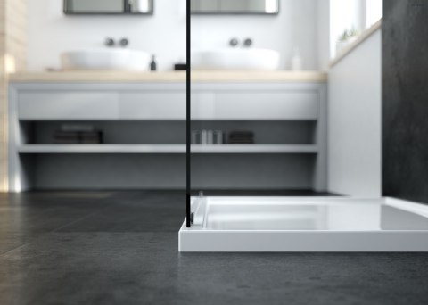 Superior Oltens Superior brodzik 140x80 cm prostokątny akrylowy biały 15004000