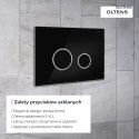 Torne Oltens Torne przycisk spłukujący do WC szklany czarny/chrom 57200310