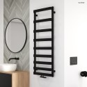 Varme Oltens Varme grzejnik łazienkowy 129,5x50 cm czarny mat 55002300