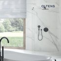Bo Oltens Bo Walk-In ścianka prysznicowa 110 cm czarny mat/szkło przezroczyste 22003300