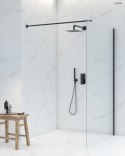 Bo Oltens Bo ścianka prysznicowa Walk-In 120 cm czarny mat/szkło przezroczyste 22004300