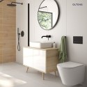Bo Oltens Bo ścianka prysznicowa Walk-In 120 cm czarny mat/szkło przezroczyste 22004300