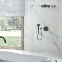 Bo Oltens Bo ścianka prysznicowa Walk-In 120 cm czarny mat/szkło przezroczyste 22004300