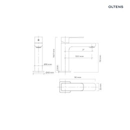 Hadsel Oltens Hadsel bateria umywalkowa stojąca chrom 32204100