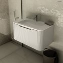 Hamnes Oltens Hamnes umywalka 100x46,1 cm prostokątna meblowa PureSurface biały połysk 40214000