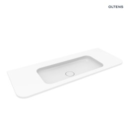 Hamnes Oltens Hamnes umywalka 120x46,1 cm prostokątna meblowa PureSurface biały połysk 40215000