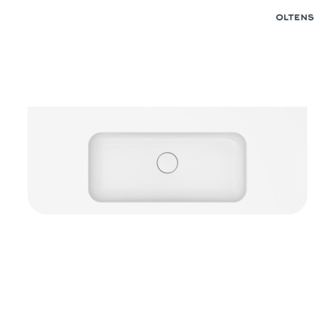Hamnes Oltens Hamnes umywalka 120x46,1 cm prostokątna meblowa PureSurface biały połysk 40215000