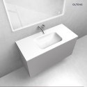 Kalla Oltens Kalla umywalka 100,2x46 cm meblowa LavaForm biały mat 40211900