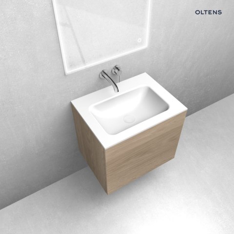 Kalla Oltens Kalla umywalka 60,2x46 cm LavaForm meblowa biały połysk 40207000