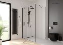 Langan Oltens Langan 70 uniwersalny 2w1 odpływ prysznicowy liniowy 70 cm z kołnierzem czarny mat 30006300