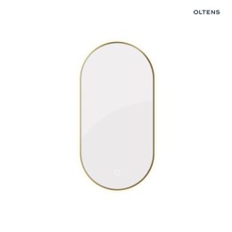 Nordlis Oltens Nordlis lustro 50x100 cm owalne z oświetleniem od tyłu z matą grzewczą mosiądz szczotkowany 64129510