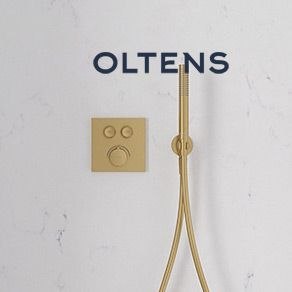 Onega Oltens Onega (S) bateria wannowo-prysznicowa podtynkowa termostatyczna złoto szczotkowane 34602810