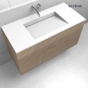 Stila Oltens Stila umywalka 100x45 cm meblowa LavaForm biały mat 40203900