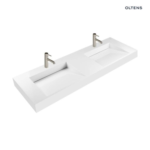 Stila Oltens Stila umywalka 140x45 cm ścienna LavaForm biały połysk 40005000