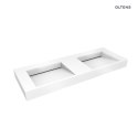 Stila Oltens Stila umywalka 140x45 cm ścienna LavaForm biały połysk 40005000