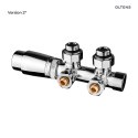 Varmare Oltens Varmare Ventil zestaw termostatyczny zintegrowany grzejnikowy prawy chrom 55902100