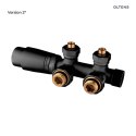 Varmare Oltens Varmare Ventil zestaw termostatyczny zintegrowany grzejnikowy prawy czarny mat 55902300
