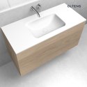 Kalla Oltens Kalla umywalka 100,2x46 cm meblowa LavaForm biały mat 40208900