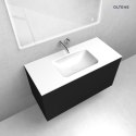 Kalla Oltens Kalla umywalka 100,2x46 cm meblowa LavaForm biały połysk 40208000