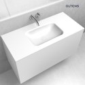 Kalla Oltens Kalla umywalka 100,2x46 cm meblowa LavaForm biały połysk 40211000