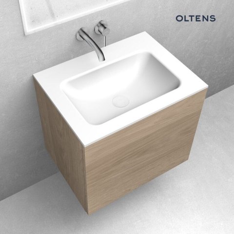Kalla Oltens Kalla umywalka 60,2x46 cm LavaForm meblowa biały połysk 40207000