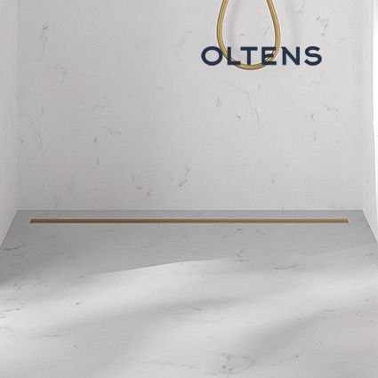 Langan Oltens Langan Slim odpływ prysznicowy liniowy 70 cm złoto połysk/złoto szczotkowane 30010800