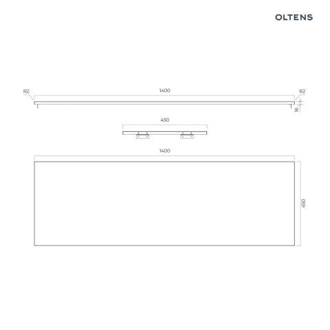 Lun Oltens Lun blat naszafkowy 140 cm dąb 63032060