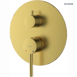 Molle Oltens Molle bateria wannowo-przysznicowa podtynkowa 3-drożna złoto szczotkowane 34113810