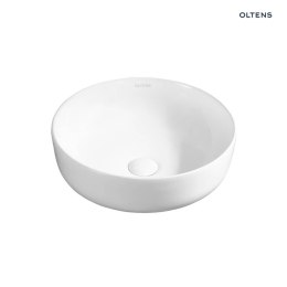 Svale Oltens Svale umywalka 41,5x41,5 cm nablatowa okrągła z powłoką SmartClean biała 40835000