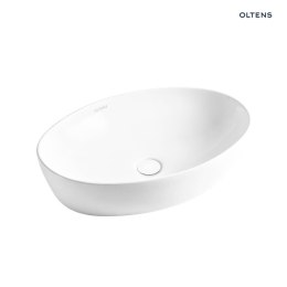 Svale Oltens Svale umywalka 62,5x42 cm nablatowa owalna z powłoką SmartClean biała 40834000