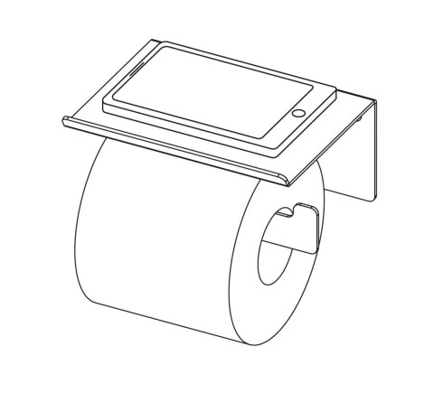 Deante Uchwyt na papier toaletowy - z półką Deante Uchwyt na papier toaletowy - z półką